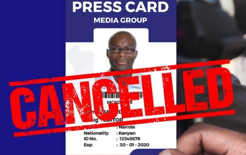 Media Council Of Kenya Recalls All Accreditation Cards In Crackdown On Fake Journalists